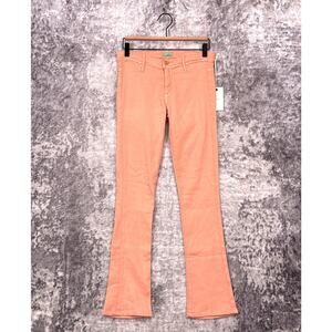 New Mother Jeans 27 Womens The Day Dreamer Low Rise Flare Peach Pink SAMPLES